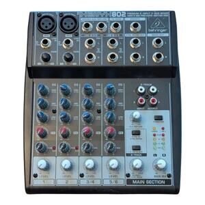Behringer Xenyx 802 8 Channel‎ EQ Control Phantom Power Mixer Tested No Cable